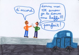 La violence by Adèle, 8 ans