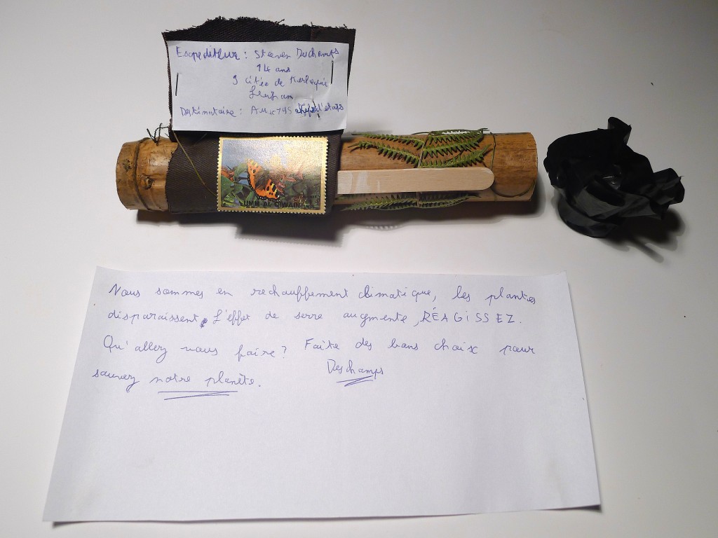 message protégé texte